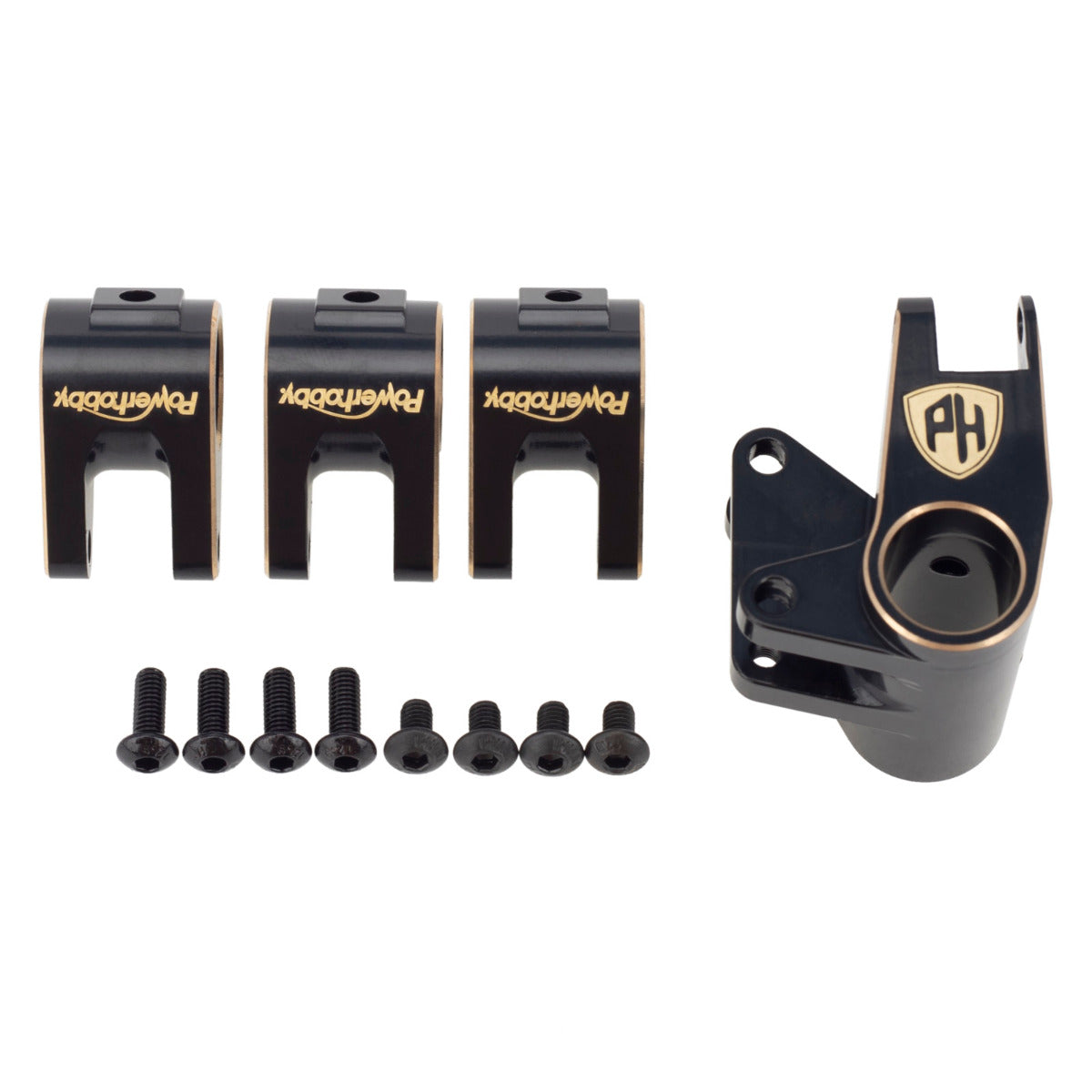 Powerhobby Brass Axle Tube Link Mount Set Axial SCX10 PRO