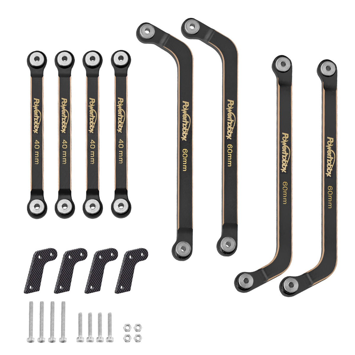 Powerhobby Brass High Clearance Links w Shock Mount Axial AX24
