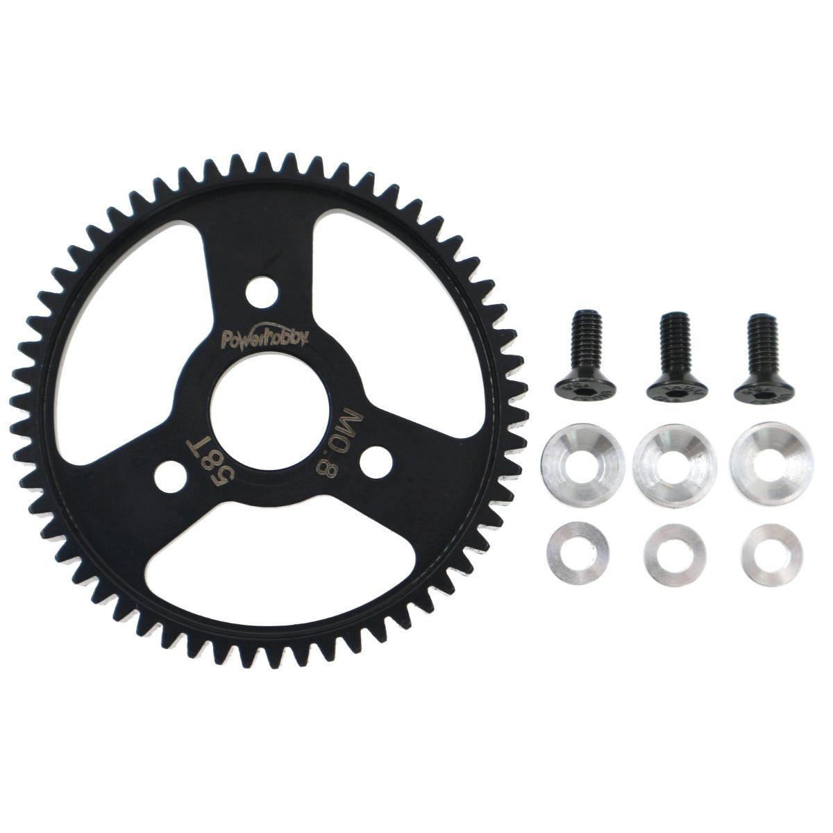 Powerhobby 32P 0.8M 58T Hardened Steel Spur Gear