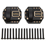 Powerhobby Brass Front / Rear Axle Differential Covers Axial SCX10 II / Plastic Axles