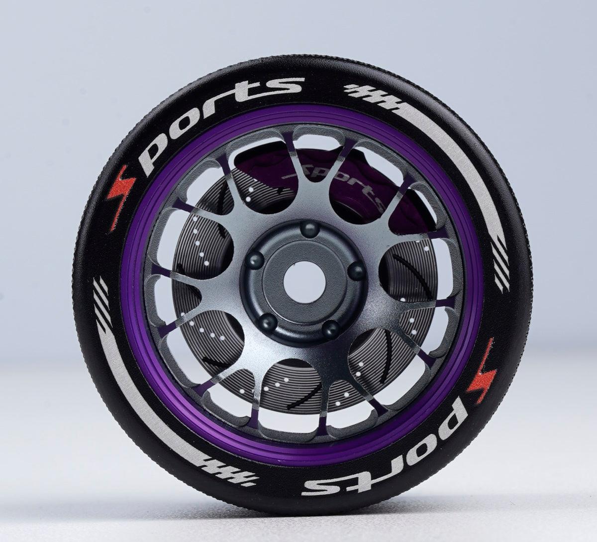 Powerhobby Aluminum Steering Wheel Purple Airtronics M12