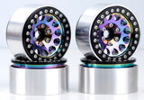 Powerhobby Aluminum 1.9" Beadlock Wheels Titanium (4) 1/10 Rock Crawler