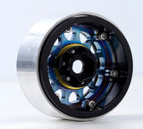 Powerhobby Aluminum 1.9" Beadlock Wheels Titanium (4) 1/10 Rock Crawler