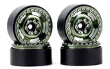 Powerhobby B6 Aluminum 1.9 Beadlock Wheels 9mm Hubs Green (4) 1/10 Rock Crawler