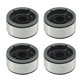Powerhobby Aluminum 1.55" Beadlock Wheels Grey (4) 1/10 Rock Crawler