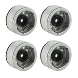 Powerhobby Aluminum 1.55" Beadlock Wheels Silver (4) 1/10 Rock Crawler