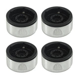 Powerhobby Aluminum 1.55" Beadlock Wheels Black (4) 1/10 Rock Crawler