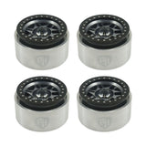 Powerhobby 1.9" 10MM Offset Aluminum Wheels Titanium (4) 1/10 Crawler