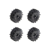 Powerhobby Axial SCX30 0.7" Brass Wheels / Tires (4) Black Type B