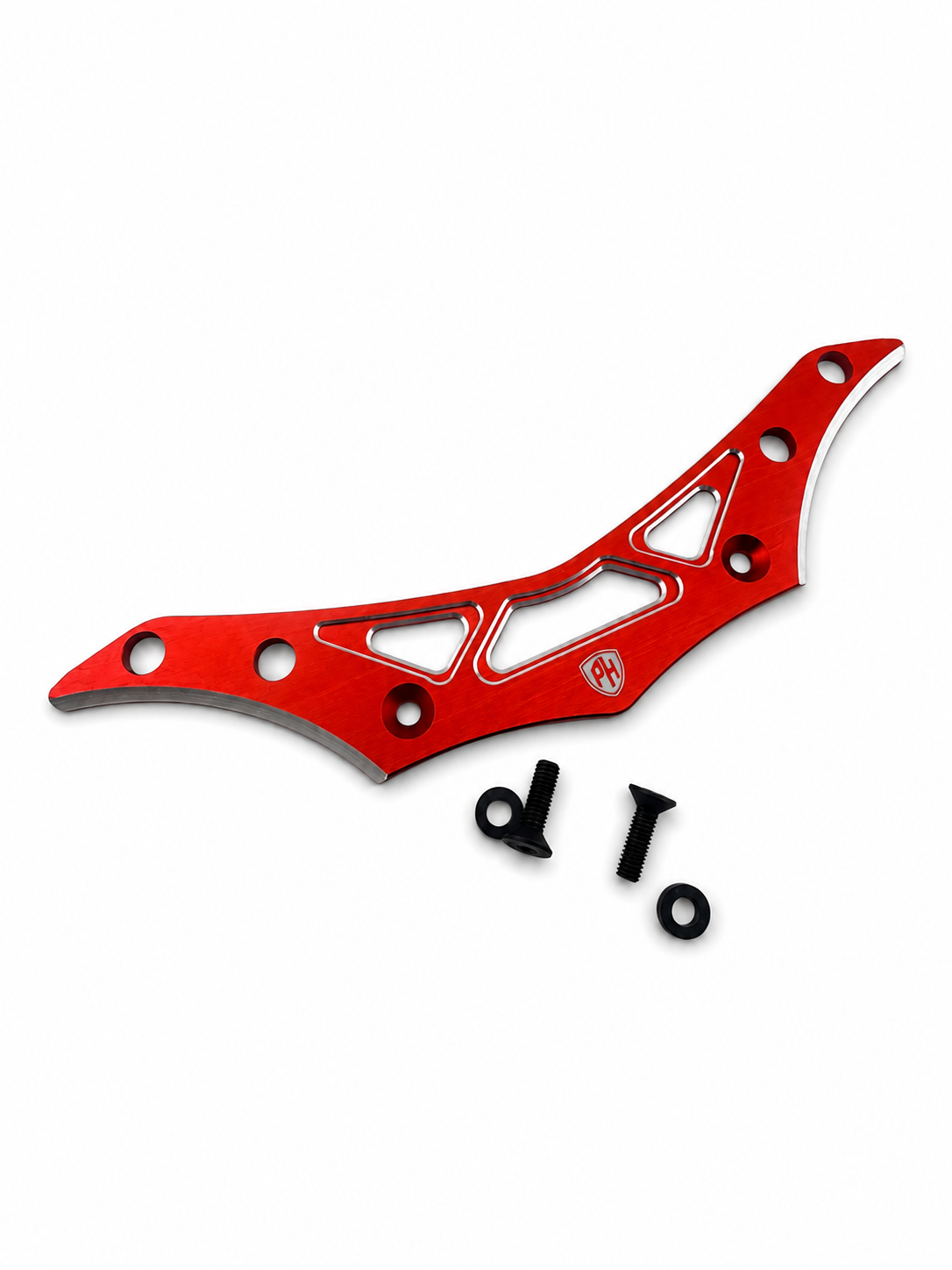 Powerhobby Yokomo RD2.0 Aluminum Upper Lower Bumper Red