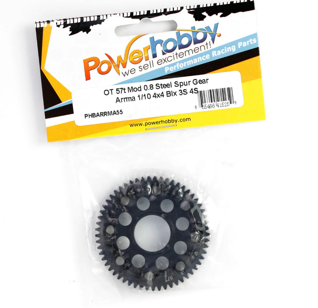 POWERHOBBY ARRMA55 Hardened Steel 0.8MOD 57T Spur Gear Arrma 4S Kraton / Outcast