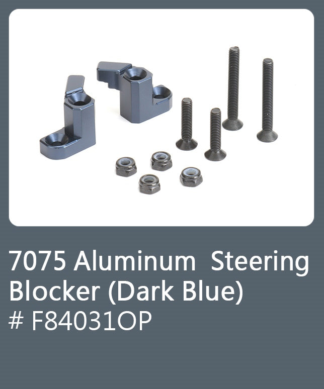 Sparko F8 7075 Aluminum Steering Blocker Dark Blue