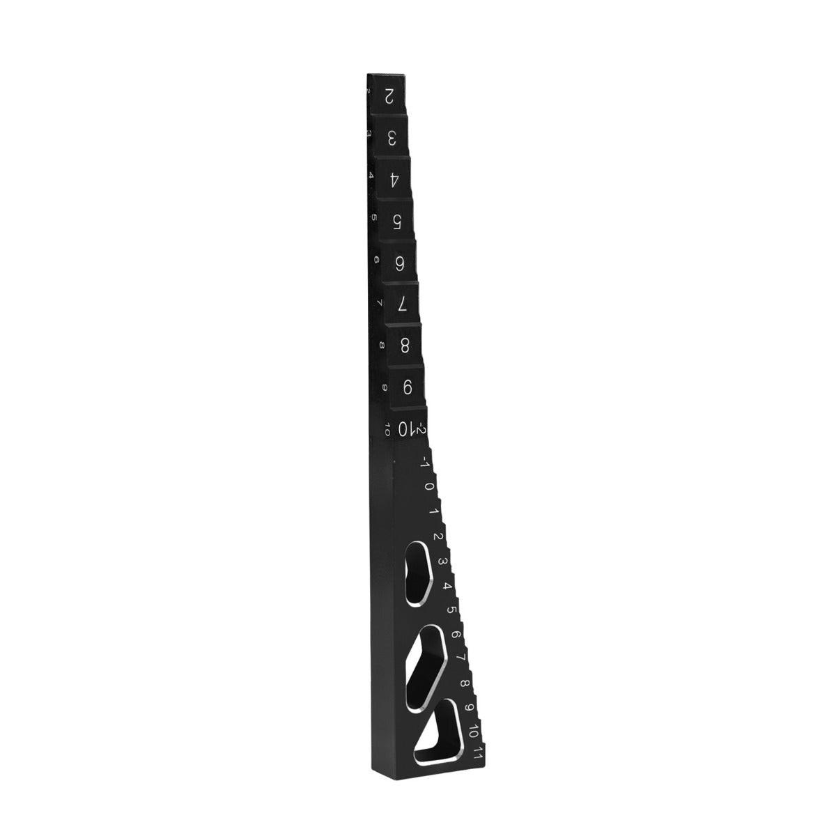 Powerhobby Aluminum Chassis Ride Height Gauge Black