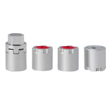 Powerhobby 1/10 Scale Rock Crawler M4 Locking Hubs w Tool Silver