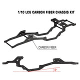 Powerhobby LCG Carbon Fiber Chassis Kit Frame for 1/10 Axial SCX10 & SCX10 II