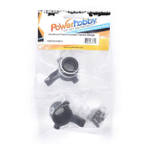 Powerhobby Aluminum Front Knuckles FOR Traxxas Sledge Black