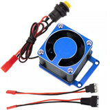 Powerhobby High Speed Motor Fan 40mm Aluminum Mount Blue FITS Traxxas Sledge