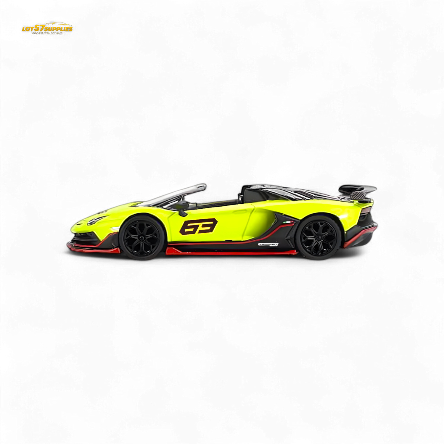 Mini-GT Lamborghini Aventador SVJ 63 Roadster Verde Shock 1:64