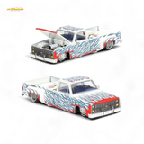 Mini GT x Kaido House Chevrolet Silverado Dually On Fire V2 1:64