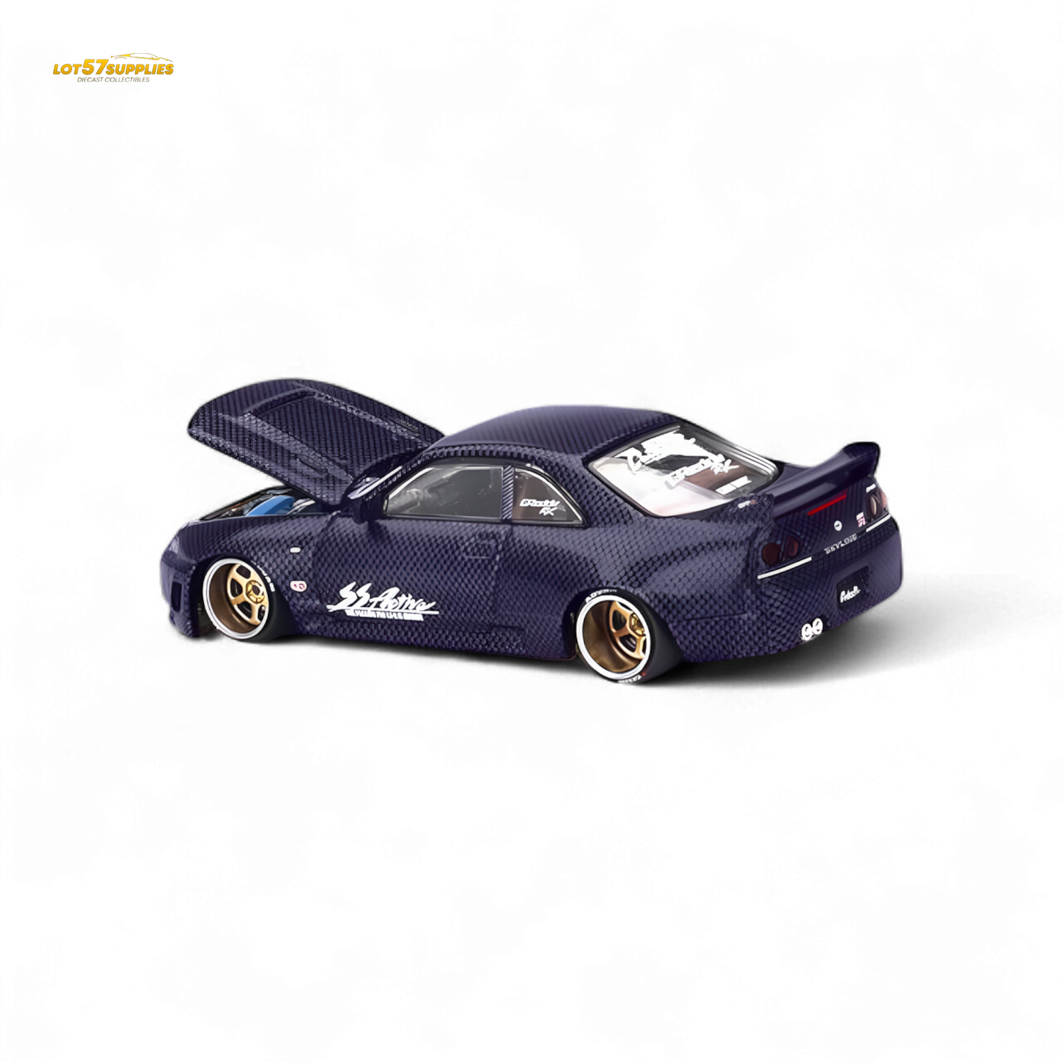 Mini GT Nissan Skyline GT-R R33 Purple 1:64