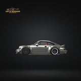 AuroraModel Porsche RWB 964 Liquid Silver Ducktail 1:64