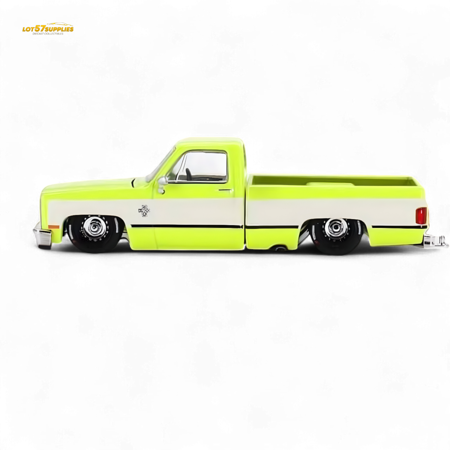 Mini GT x Kaido House Chevrolet Silverado FLO YELLOW 1:64