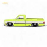 Mini GT x Kaido House Chevrolet Silverado FLO YELLOW 1:64