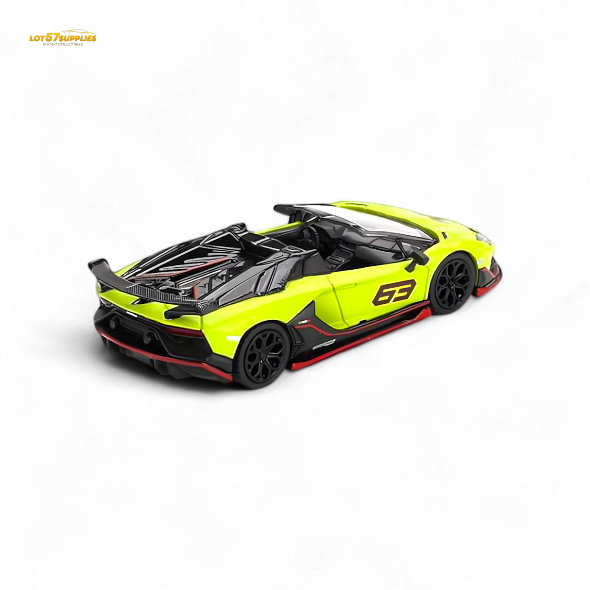 Mini-GT Lamborghini Aventador SVJ 63 Roadster Verde Shock 1:64