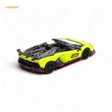 Mini-GT Lamborghini Aventador SVJ 63 Roadster Verde Shock 1:64