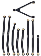Powerhobby Aluminum SCX24 Betty Deadbolt High Clearance Chassis Links Set Black