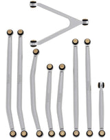 Powerhobby Aluminum SCX24 Betty Deadbolt High Clearance Chassis Links Set Grey