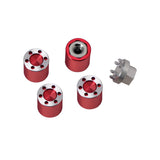 Powerhobby 1/24 Scale Rock Crawler M2 Locking Hubs w Tool RED Axial SCX24