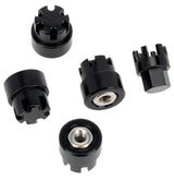 Powerhobby  PHSCX24760 Aluminum M2 Wheel Nuts Cap for 1/24 Axial SCX24 Jeep C10 Bronco Black