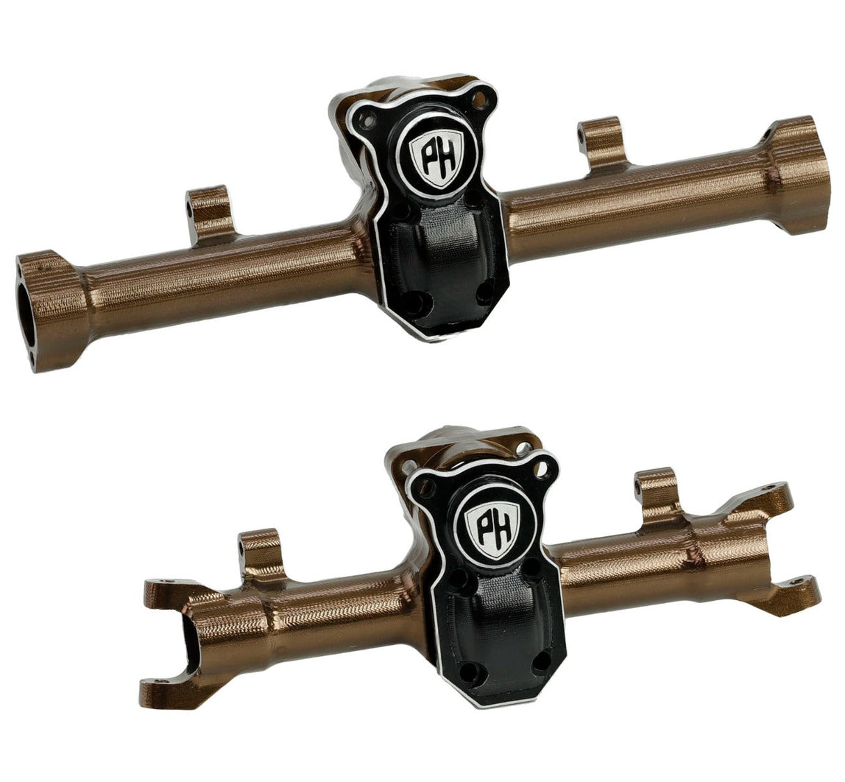 Powerhobby Aluminum Front Rear Axle Housing Axial SCX24 Jeep C10 Bronco Bronze