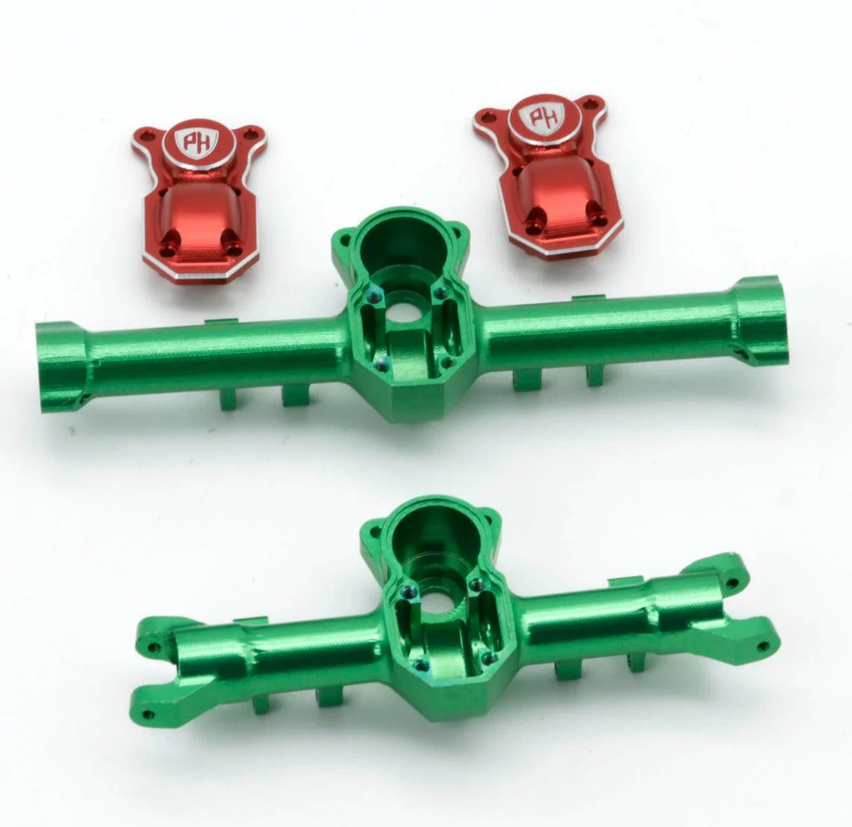 Powerhobby PHSCX2478 Axial SCX24 Jeep C10 Betty Aluminum Front Rear Axle Housing Green