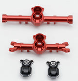 Powerhobby Axial SCX24 Jeep Deadbolt C10 Aluminum Front Rear Axle Housing Red