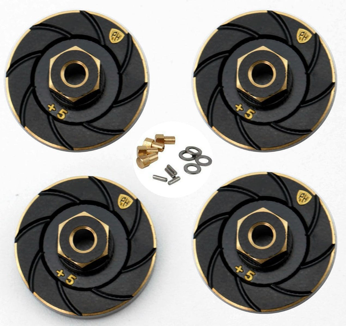 Powerhobby Axial SCX24 Brass Counterweight Wheel Hub Weights Adapter