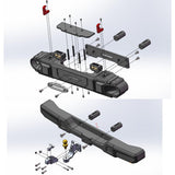Powerhobby Axial SCX6 Jeep CNC Aluminum Front & Rear Bumpers with Lights