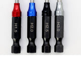 Powerhobby RC Hex Driver 1/4" Power Tool Set Metric 1.5, 2.0, 2.5, 3.0mm