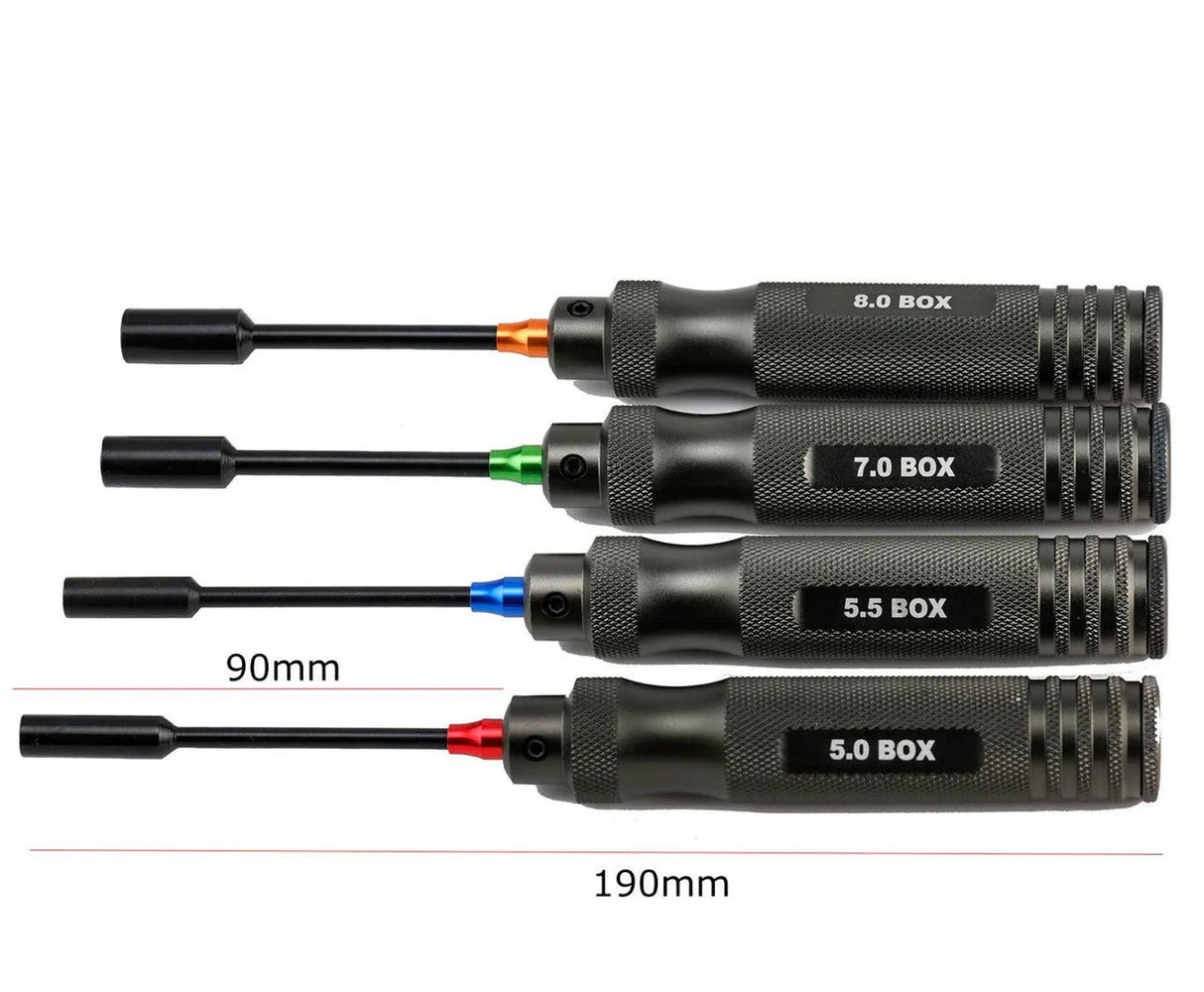 POWERHOBBY 010 Pro Series Nut Driver Tool Set 5mm 5.5mm 7mm 8mm