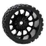Powerhobby Scorpion Belted Monster Truck Tires / Wheels w 17mm Hex (2) Race
