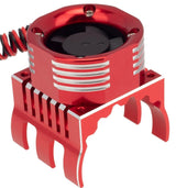 PowerHobby 1/8 Aluminum High Speed LED Lights Cooling Fan Heatsink Red