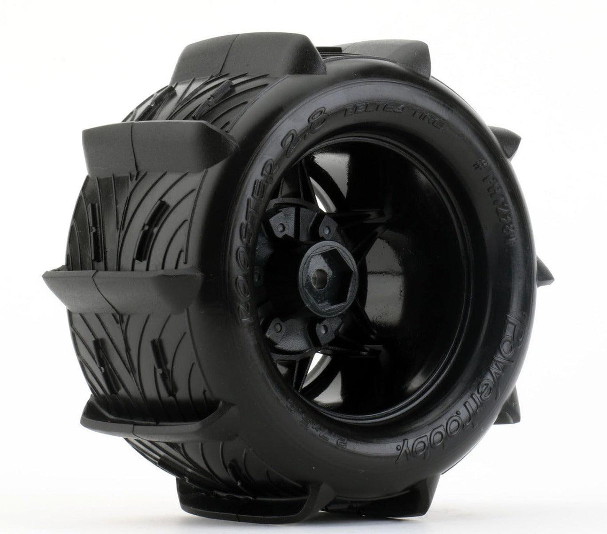 Powerhobby 1/10 Rooster 2.8 Belted Paddle Sand Snow Tires 12mm 14mm 17mm