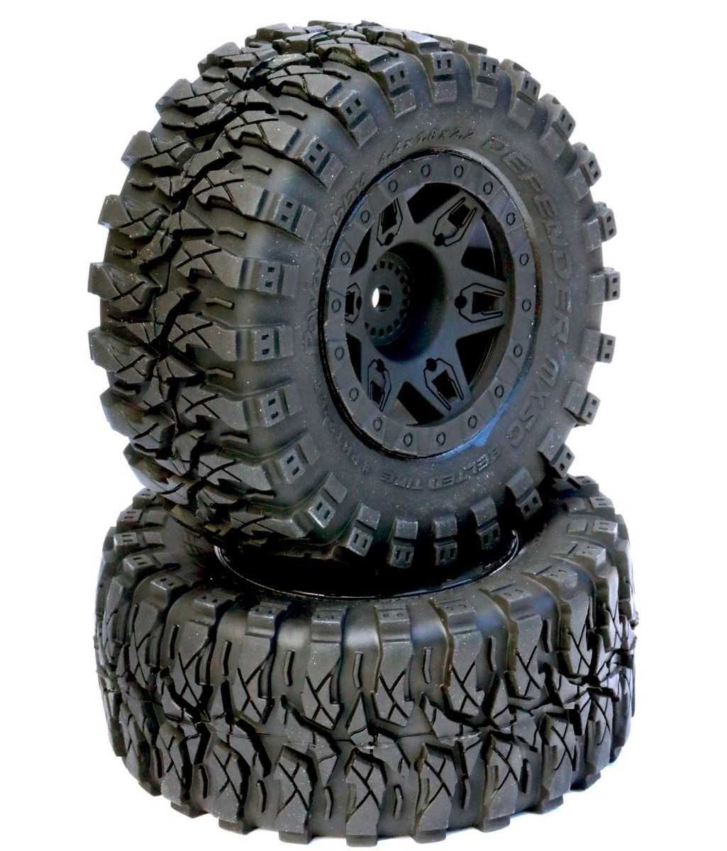 Powerhobby PHT2266-12 Defender 2.2 SCT Short Course Belted Tires Mounted Slash SC10 Blitz