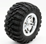 Powerhobby 1/8 Defender 3.8” Belted All Terrain Tires 17MM Mounted Chrome