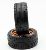 Powerhobby 1/8 GT Beast Belted Mounted Tires 17mm SOFT Brown Wheels