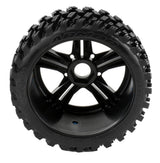 Powerhobby Armor 1/8 Buggy Belted All Terrain Mounted Tires 17MM Claw Wheels