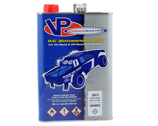 VP FUEL POW4496138 Power Master Nitro Race 25% Car Fuel (9% Castor/Synthetic Blend