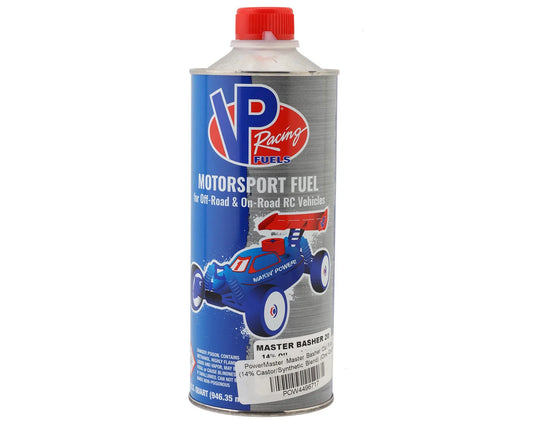 VP RACING POW4496717 Master Basher Car Fuel (14% Castor/Synthetic Blend) (One Quart)