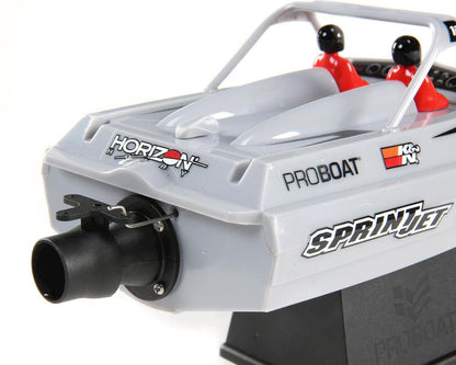 Pro Boat PRB08045T1 Sprintjet 9 Inch Self-Righting RTR Electric Jet Boat (Silver) w/2.4GHz Radio, Battery & Charger